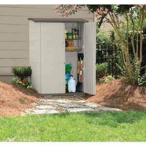4 ft. 7 in. x 2 ft. 7 in. Large Vertical Resin Storage Shed