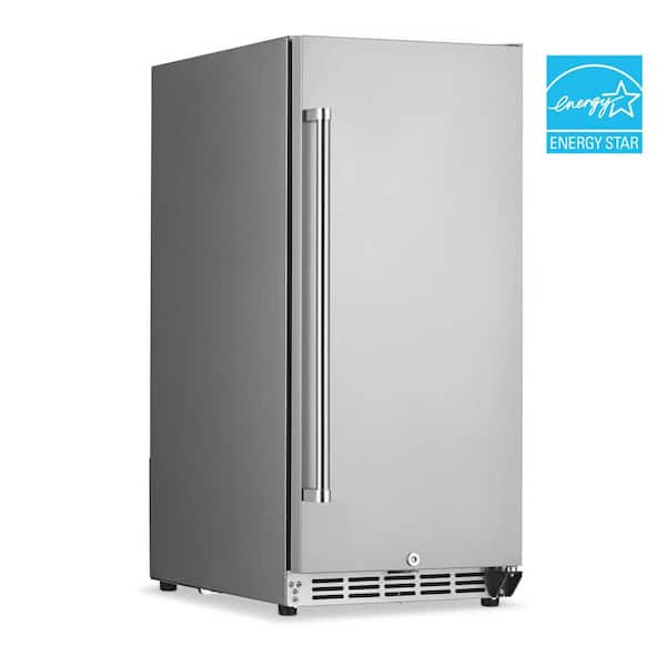 NewAir 15 in. 3.2 cu. ft. Commercial Built-in Beverage Refrigerator in Stainless Steel