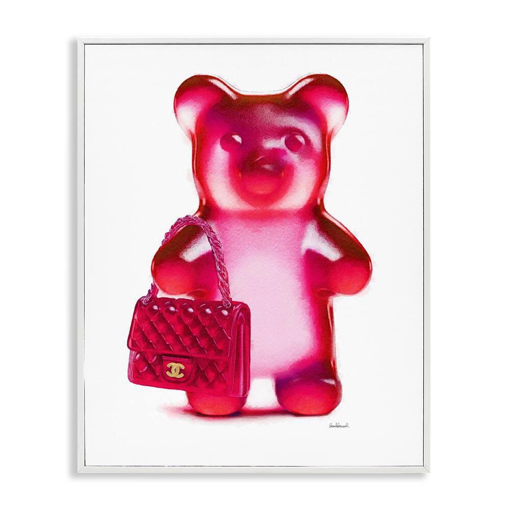 Red Bear and Purse by Amanda Greenwood White Framed Abstract Giclee Art Print 14 in. x 11 in. price history on PriceWatchPro
