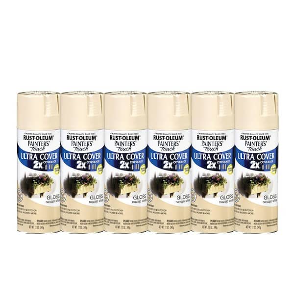 Painter's Touch 12 oz. Navajo White Spray Paint (6-Pack)-DISCONTINUED