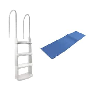 Easy Incline Ladder for Above Ground In-Pool Swimming Pool with Mat