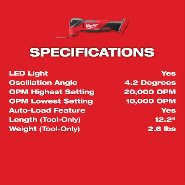 Milwaukee M18 FUEL 18V Lithium-Ion Cordless Brushless Oscillating