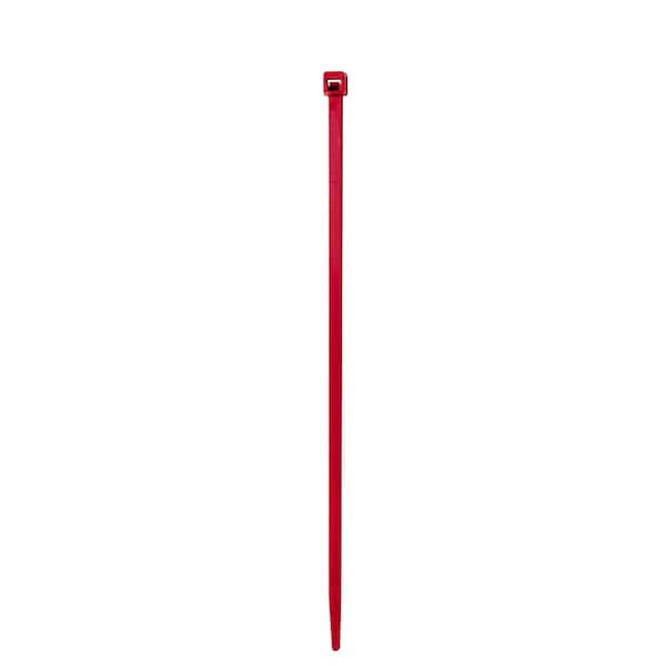 Southwire 11.1 in. 50 lbs. Red Cable Tie (100-Bag)