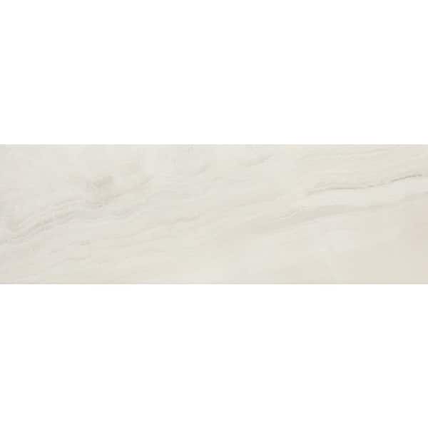 Mirage Pearl Glossy 4 in. x 12 in. Ceramic Stone Look Wall Tile (10.98 sq. ft. /case)