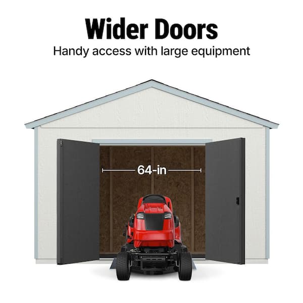 Do-It Yourself Astoria 12 ft. x 16 ft. Wood Garden Shed Storage with Smartside and Floor System Included (192 sq. ft.)