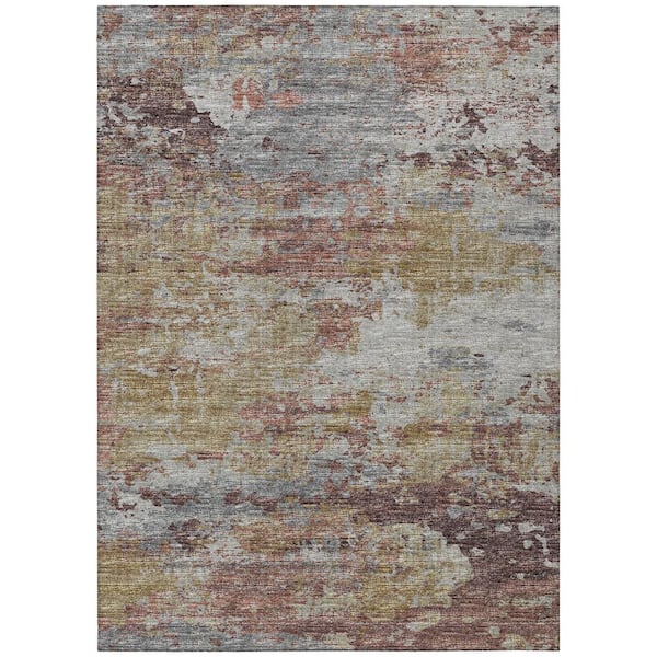 Addison Rugs Accord Multi 5 ft. x 7 ft. 6 in. Abstract Indoor/Outdoor Washable Area Rug