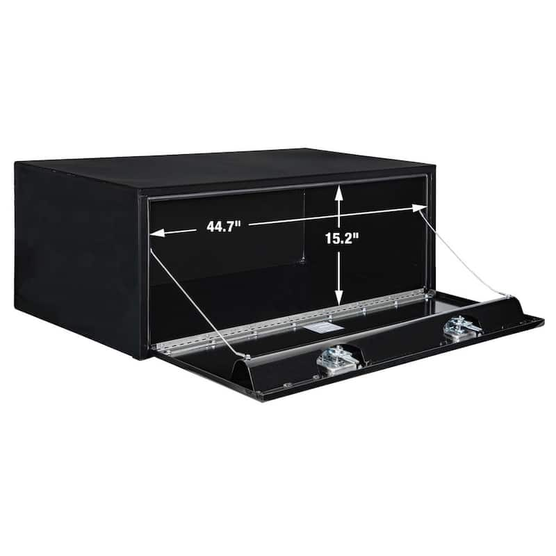 18 in. x 24 in. x 48 in. Gloss Black Steel Underbody Truck Tool Box