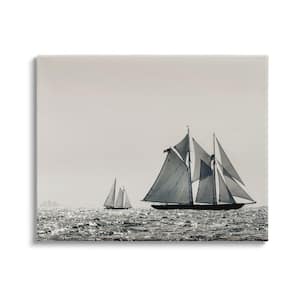 "Grand Ocean Sailing Scene Muted Photography" by ​Danita Delimont Unframed Print Abstract Wall Art 24 in. x 30 in.