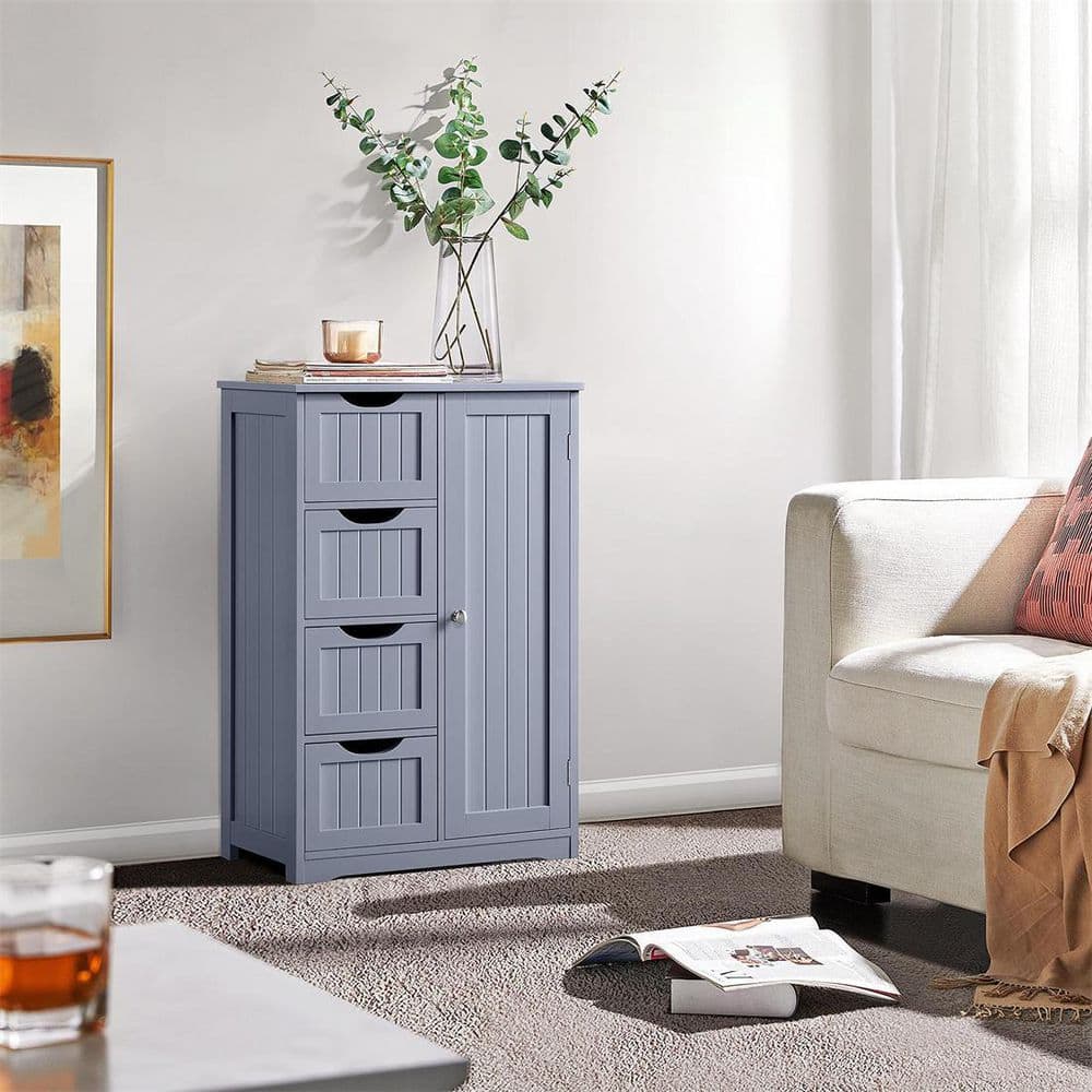 Cubilan 22 in. W x 12 in. D x 32.5 in. H Gray Bathroom Linen