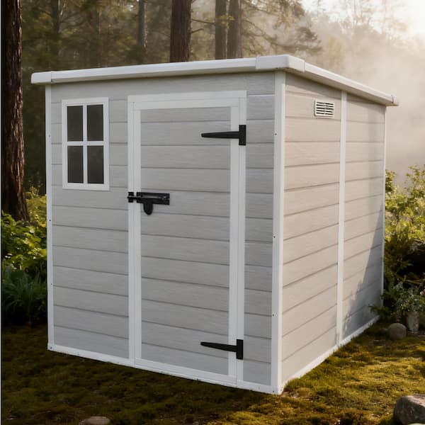 6 ft. x 6 ft. Resin Shed with Floor (36 sq. ft. )