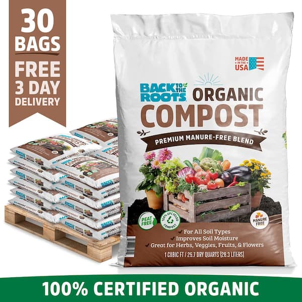 Back to the Roots 30 cu. ft. Organic Value Bulk Compost Soil 