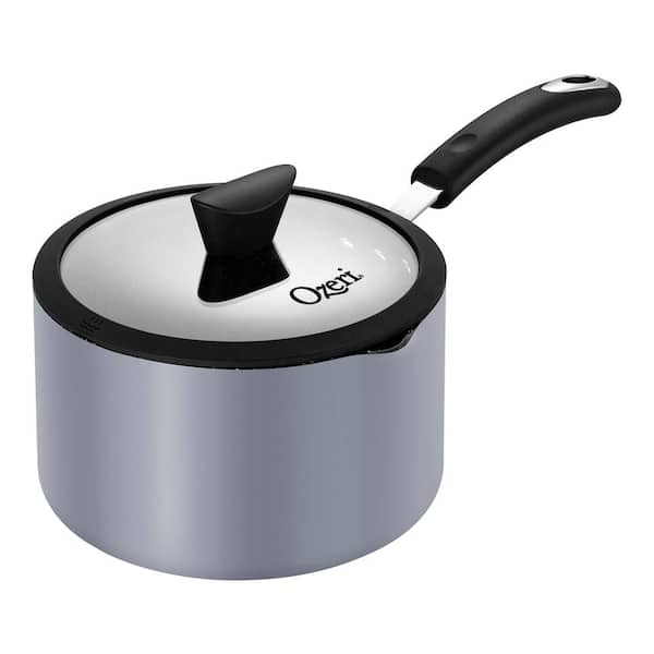 The All-in-One Stone Sauce Pan by Ozeri 100% Apeo, GenX, Pfbs, Pfos, PFOA, NMP and NEP-Free German-made Coating, Size: 5.0 Large (5.3 quart)