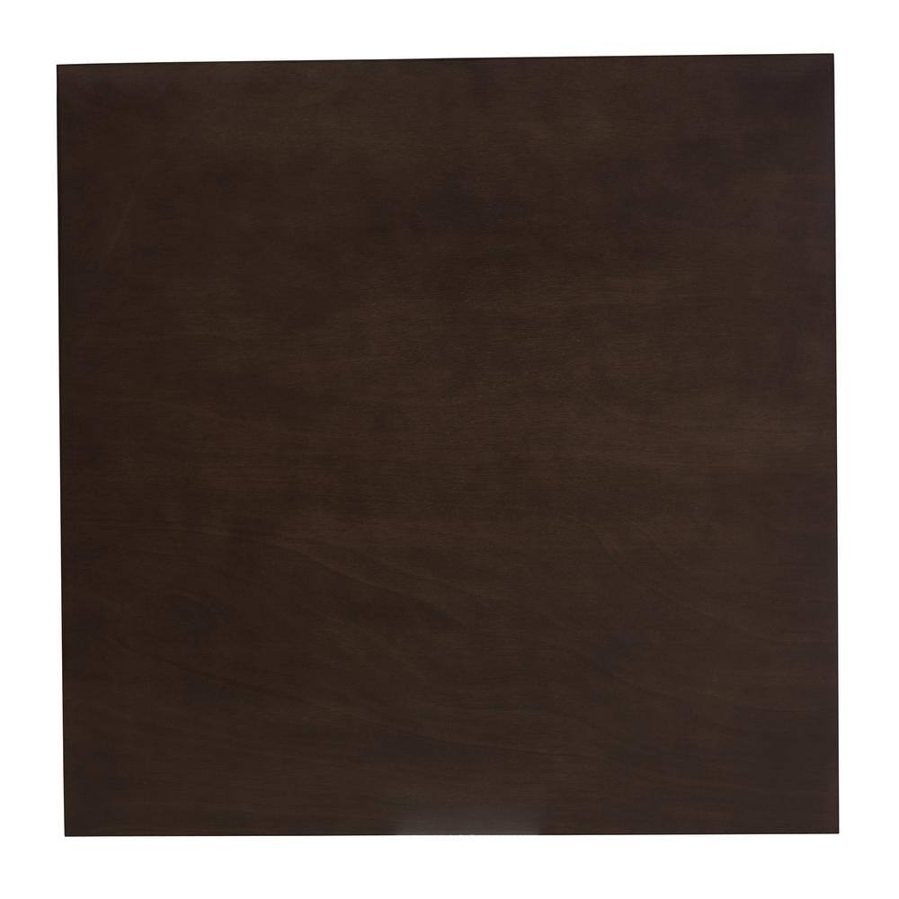 Britte Dark Oak Brown Square Wood Dining Table