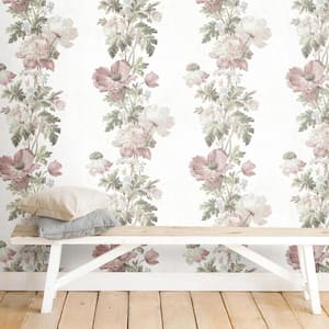Vintage Floral Stripe Peel and Stick Wallpaper (Covers 28.29 sq. ft.)