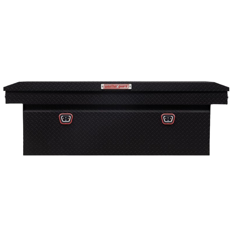 72 in. Matte Black Aluminum Full Size Deep Crossover Truck Tool Box