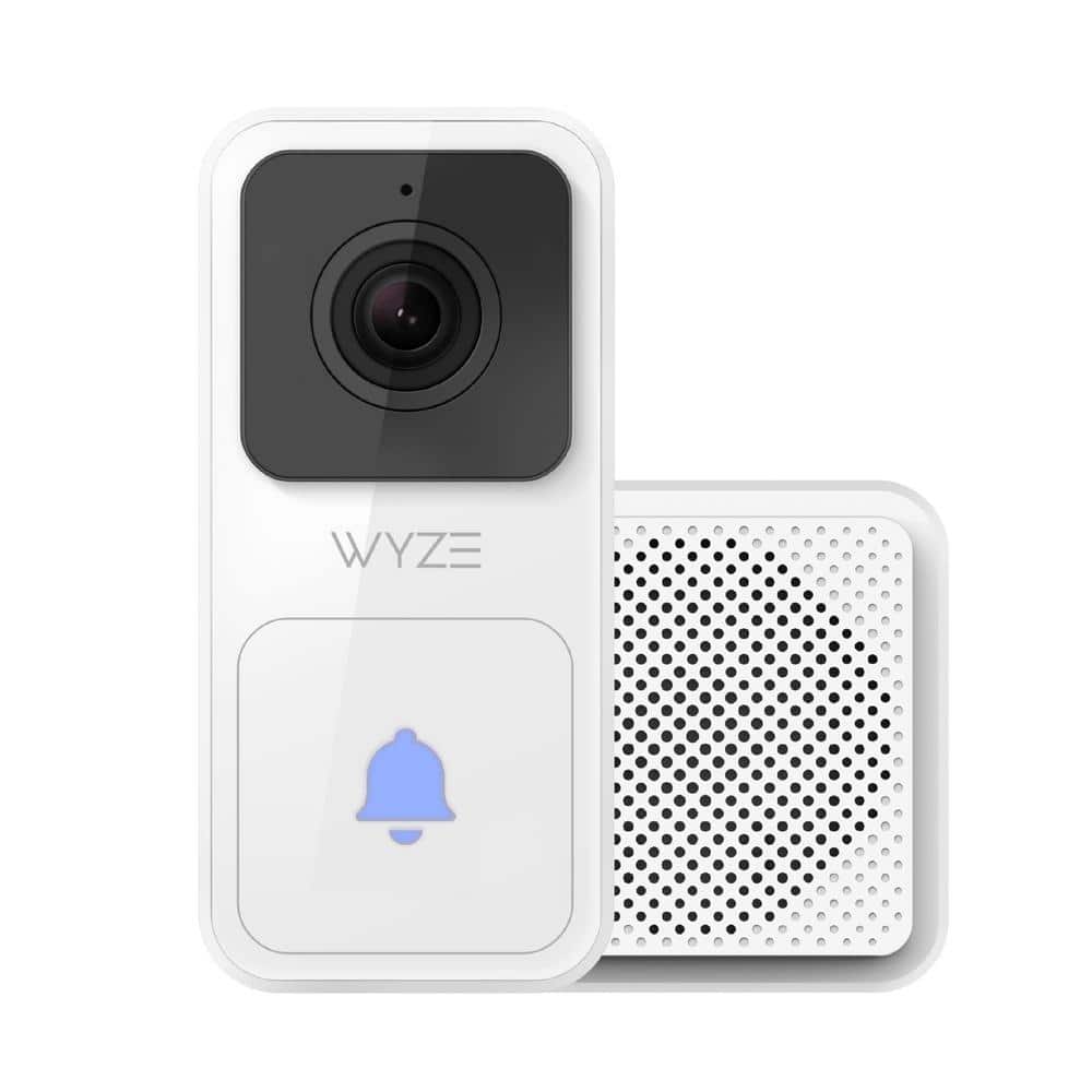 Wired Doorbell (Chime Included), 1080p HD Video, 3:4 Aspect Ratio, Audio, Night Vision WVDB1 - The Home Depot