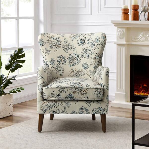 Armchair best sale patterned fabric