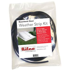 1 in. x 1 in. Black Weather Strip Kit for Cellar Door
