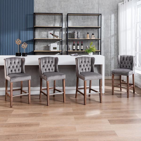 Counter height gray deals chairs