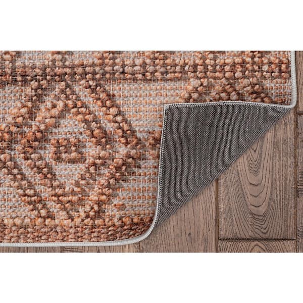 Lachlan Copper and Cream 5 ft. x 7 ft. Accent Rug