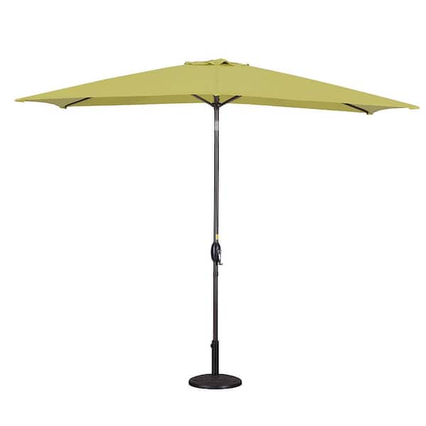 Sudzendf 10 ft. Rectangular Patio Umbrella with Tilt, Crank and 6 Sturdy Ribs for Deck, Lawn, Pool