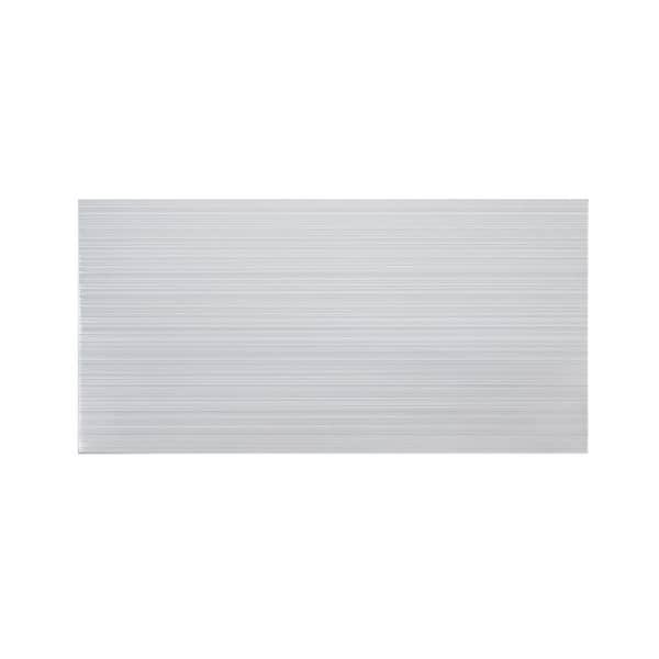 Jeffrey Court Morning Tide Grey 6 in. x 20 in. Glossy Ceramic Wall Tile (0.833 sq. ft. /Each)
