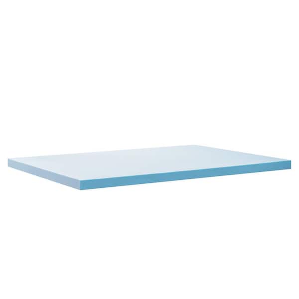 Zinus 2 in. Medium No Pocket Gel Memory Foam Twin Mattress Topper
