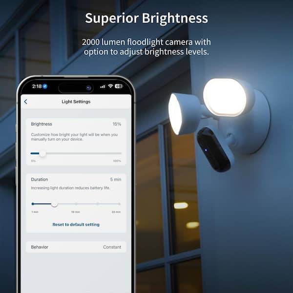 Arlo Floodlight Security Camera Outdoor + Solar Panel, Quality 2K HDR, 160° Wide Angle, Weatherproof, Colour Night Vision, Ringing Alarm Siren, Up To 3000 Lumen, 2-Way Talk, Free Trial Secure