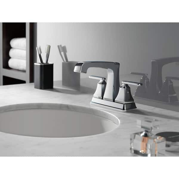 Set of 2 Delta Ashlyn 4 in. Centerset 2-Handle Bathroom Faucet Stainless Steel outlet