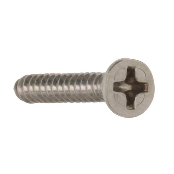 #6 x 1 in. Stainless Steel Phillips Flat Head Sheet Metal Screw (6-Pack)