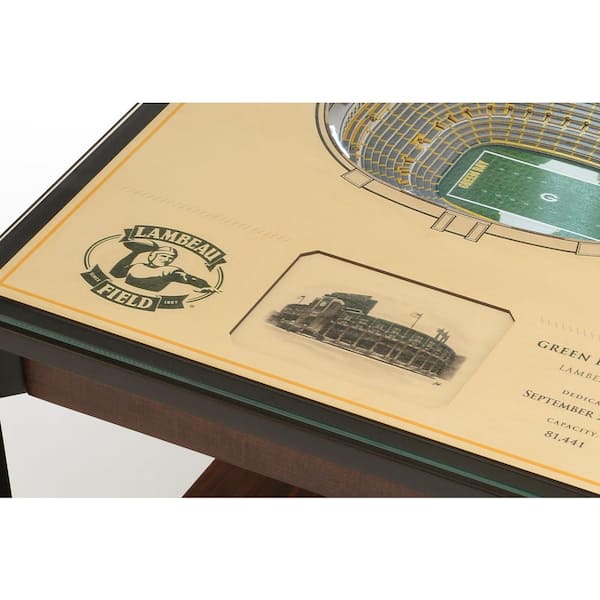 YouTheFan 954026 6 x 19 in. NFL Green Bay Packers 3D Stadium Banner - Lambeau Field