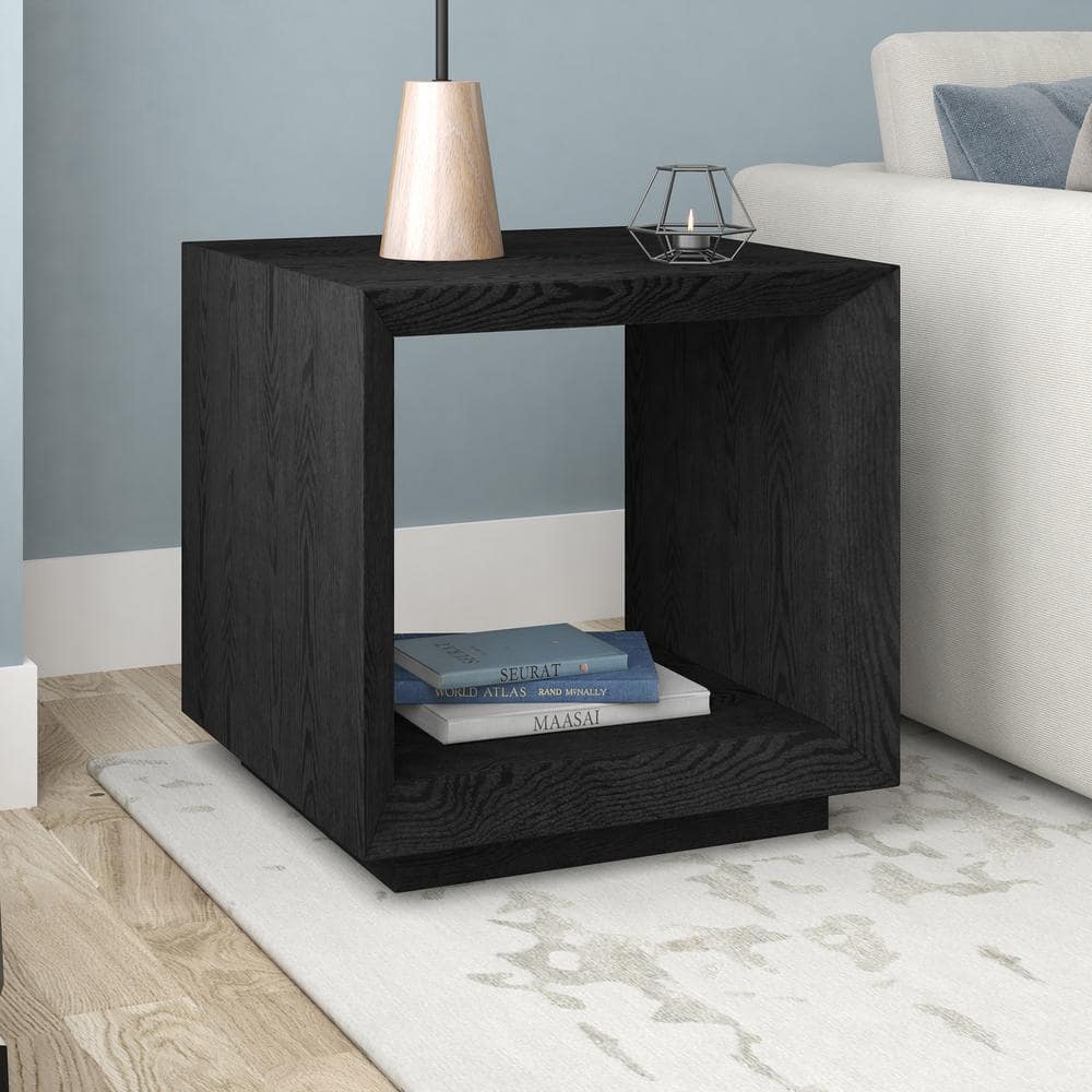 Black cube side table hotsell