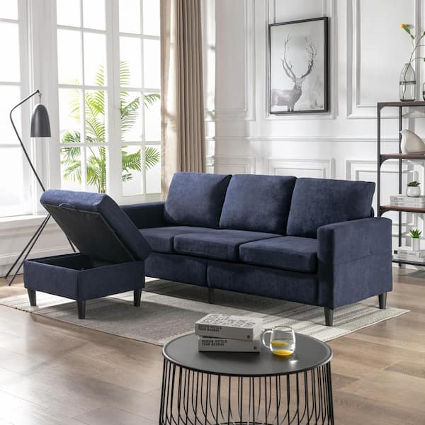 l shaped sofa with side table