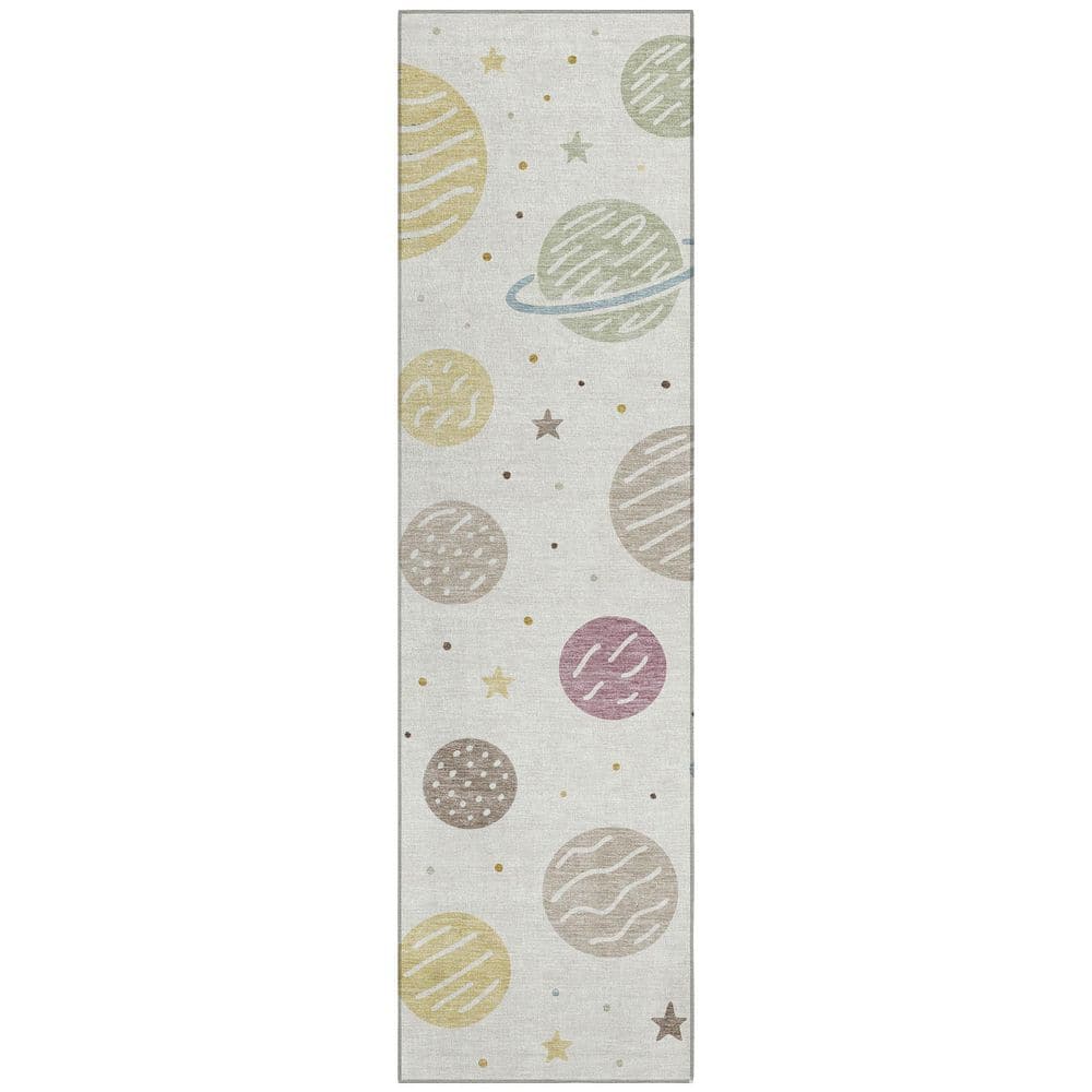 Chantille Machine Washable Indoor/Outdoor Abstract ACN2619 Ivory 2 ft. x 7 ft. Runner Rug price history on PriceWatchPro