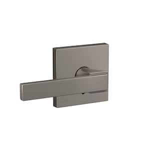Schlage F51A LAT 608 COL Latitude Lever with Collins Trim Keyed Entry Lock,  Satin Brass