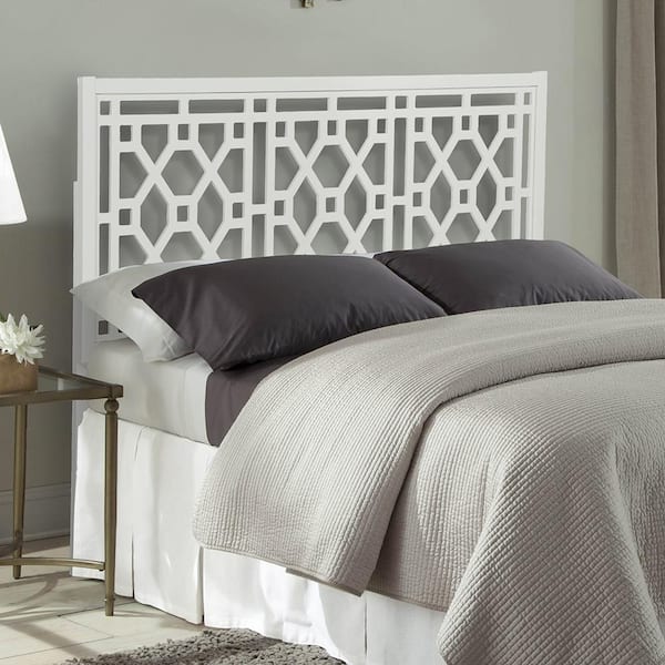 Thomas Chippendale White King Headboard, Chippendale Bed Frame