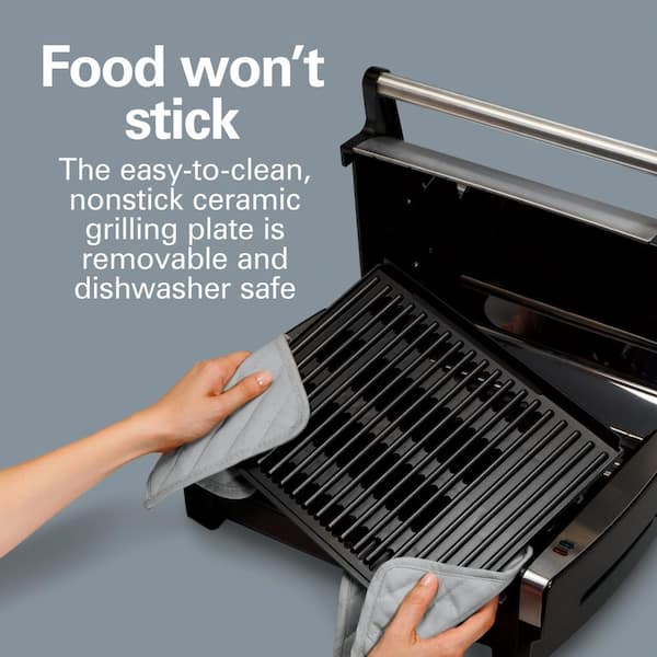 Searing Grill 118 in. Stainless Steel Indoor Grill with Non-Stick