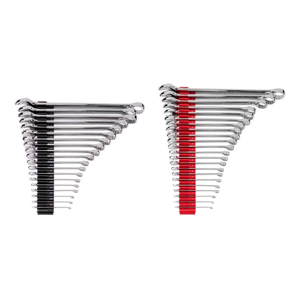Tekton 1/4 - 1-1/4 in., 6 - 32 mm (Common Sizes) Combination Wrench Set with Modular Organizers (41-Piece)