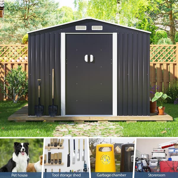 Waterproof Shed Outdoor Storage Clearance for Backyard Patio Lawn