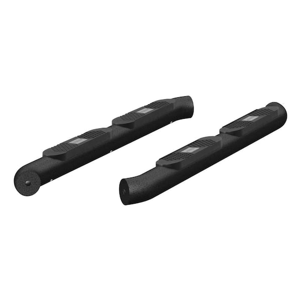 Big Step 4-Inch Round Black Aluminum Nerf Bars, Select Jeep Wrangler JL