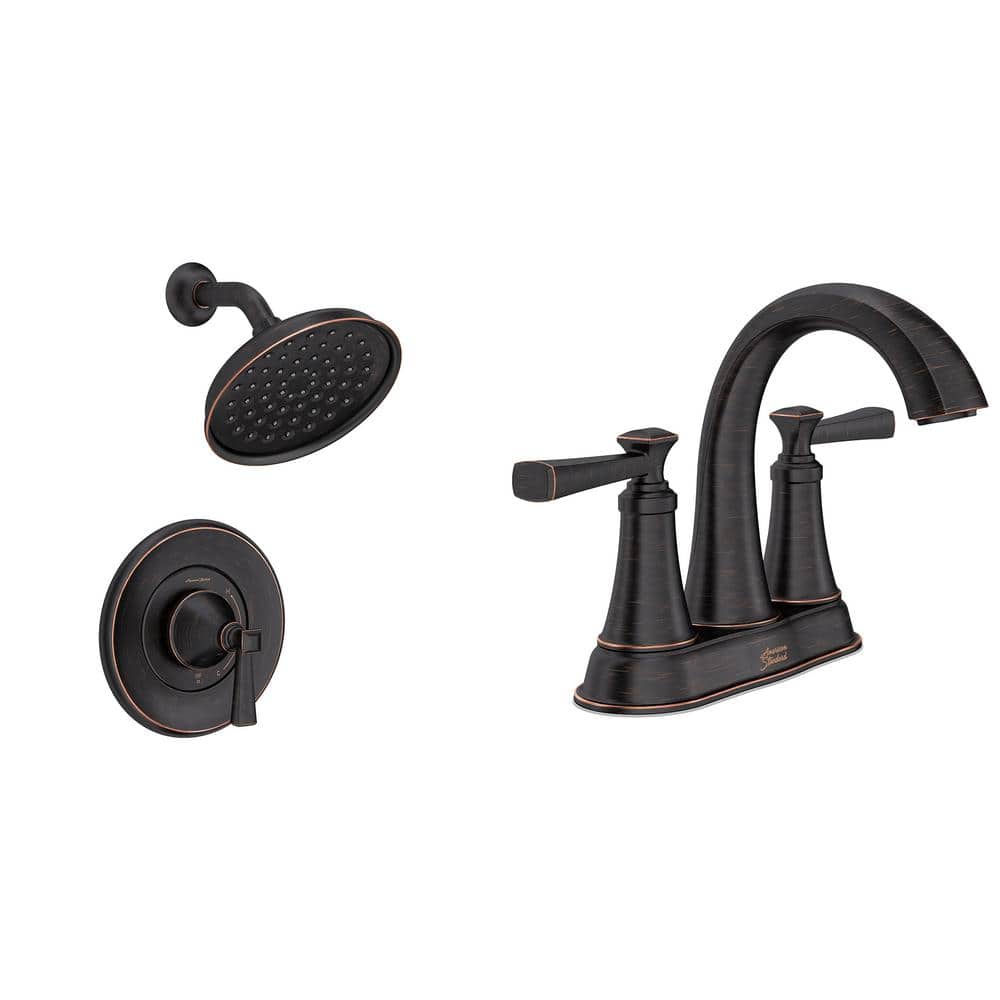 American Standard Rumson 4 in. Centerset Bathroom Faucet and Single