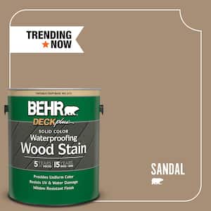 1 gal. #SC-121 Sandal Solid Color Waterproofing Exterior Wood Stain