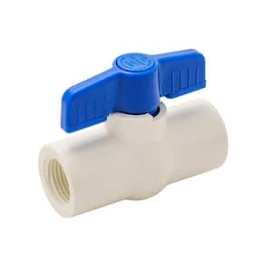 1/2 in. x 1/2 in. IPS x IPS PVC Schedule 80 Ball Valve with Quarter-Turn Operation