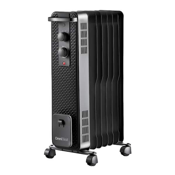 Omniheat 1500-Watt Oil-Filled Radiant Electric Space with Thermostat