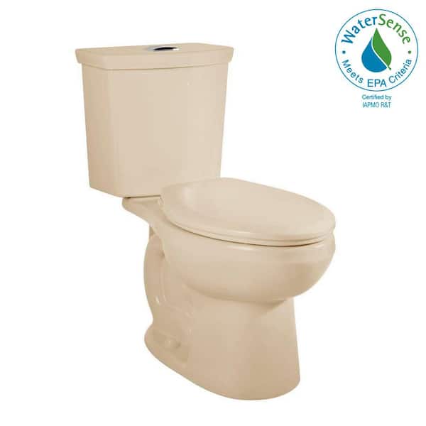 American Standard H2Option 2-piece 0.92/1.28 GPF Dual Flush Elongated Toilet with Liner in Bone, Seat Not Included