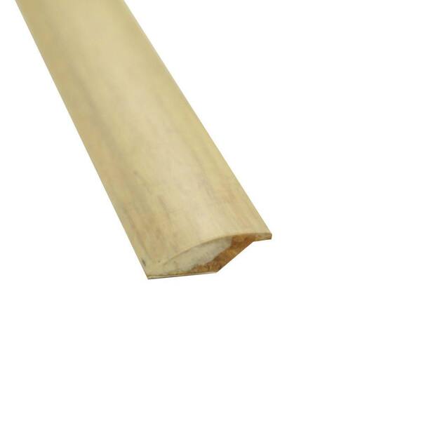 Islander Stained White 5/8 in. Thick x 2 in. Wide x 72-3/4 in. Length Overlap Strand Bamboo Lap Reducer Molding
