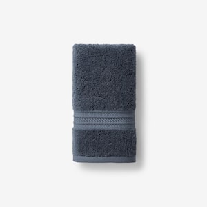 Cotton TENCEL Lyocell Sea Blue Solid Single Hand Towel
