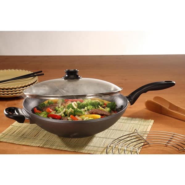 Swiss Diamond Induction Nonstick Wok with Lid - 14