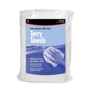 All-Purpose Terry Towels - 14 in. x 17 in., 24 Pack