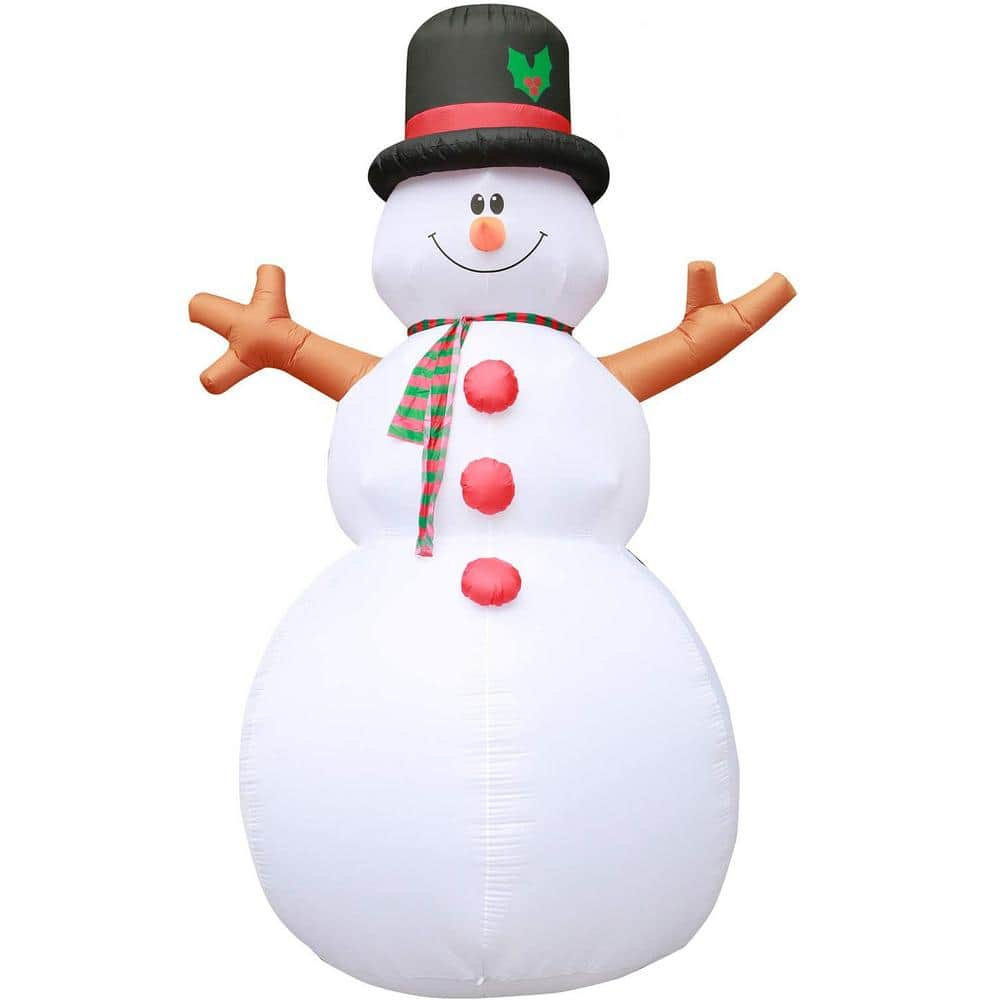 Holidayana 15 ft. Tall Giant Inflatable Winter Snowman Holiday Yard Decoration